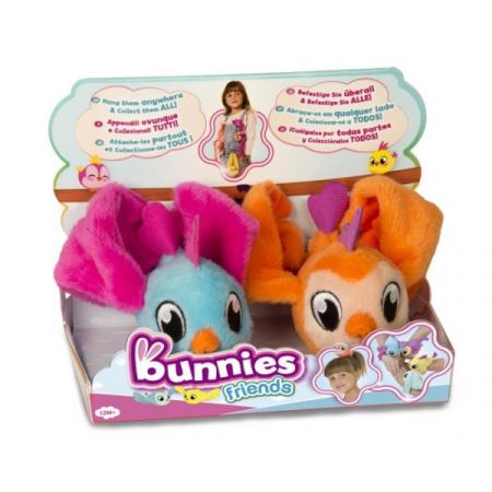 P TM BUNNIES FRIENDS PLUSZOWY PTASZEK Z MAGNESEM 2-PAK