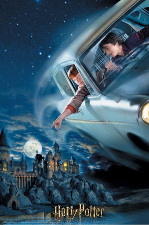 PUZZLE 300 EL Harry Potter puzzle-Księga - Ford Anglia Hogwar