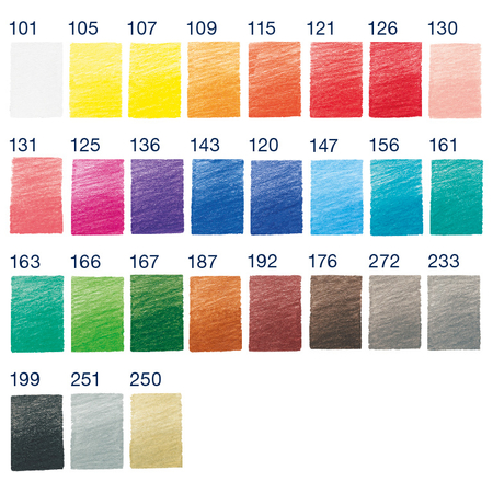 GOLDFABER KREDKI PIÓRNIK ROLOWANY 27 KOL + TEMPERÓWKA 114752