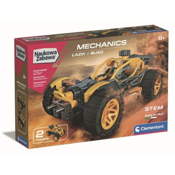 CLEMENTONI 50796 NAUKOWA ZABAWA. LABORATORIUM MECHANIKI.ŁAZIK I QUAD