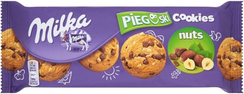 MZ MILKA PIEGUSKI CZEKOLADOWE Z ORZECHAMI 135G.