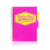 PUKKA PROJECT BOOK NEON A5 KRATKA RÓŻ 8418