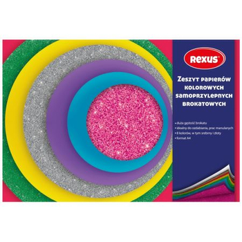 BEN ZESZYT PAPIERÓW KOLOROWYCH BROKAT A4 8K