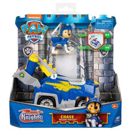 PAW PATROL Rescue Knights. Psi Patrol Rycerze Chase pojazd 6063584 Spin Master