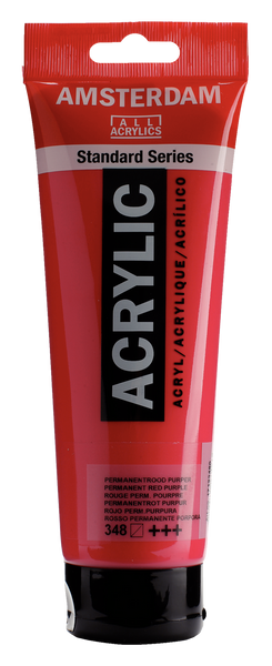 FARBA AKRYL.250ML 348 P.RED PURPLE AMSTERDAM