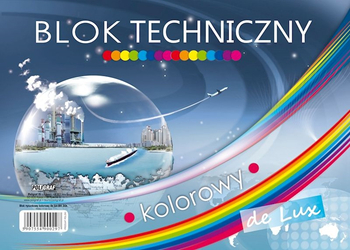BLOK TECHNICZNY KOLOR DE LUX A4 10K
