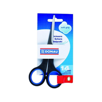 DONAU NOŻYCZKI BIUR.MIĘKKIE 14CM