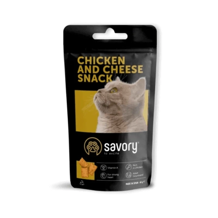 Savory Cat Snack Pillows Gourmand Chicken & Chesse Przysmak Dla Kota 60 g