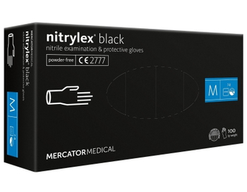 MR RĘKAWICE NITRYL BLACK S463 M 100SZT