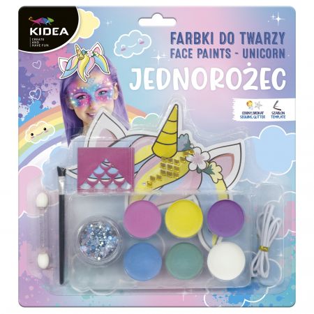 KIDEA FARBY DO TWARZY UNICORN FDTZUKA