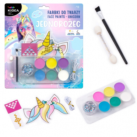 KIDEA FARBY DO TWARZY UNICORN FDTZUKA