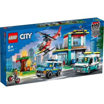 LEGO 60371 CITY Parking dla pojazdów uprzywilejowanych