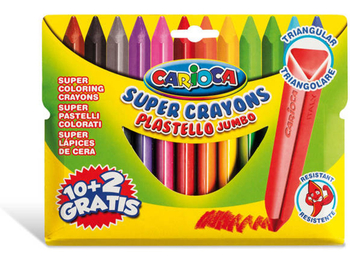 CARIOCA KREDKI PLASTELLO JUMBO 12 KOL 42671 170-2185