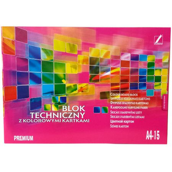 BLOK TECHNICZNY A4 PREMIUM KOLOR KRESKA