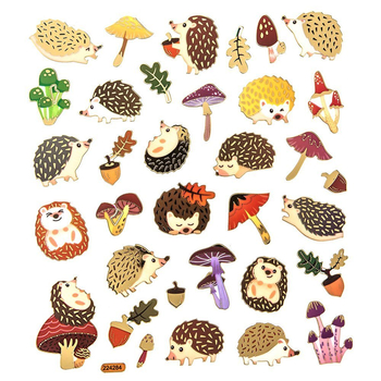 DPCRAFT NAKLEJKI JEŻE 34SZT DPNK-067