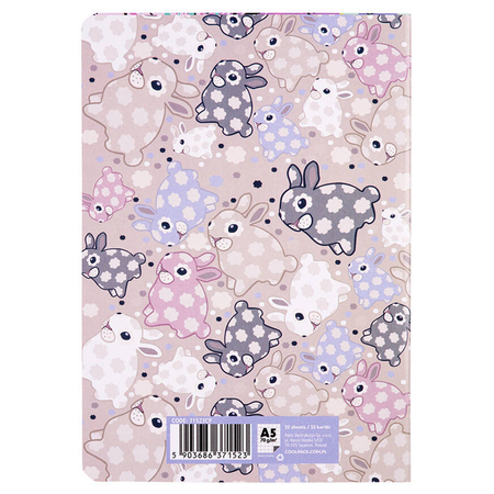 COOLPACK 24 ZESZYT A5 32K KRATKA WHITE BUNNY 71523