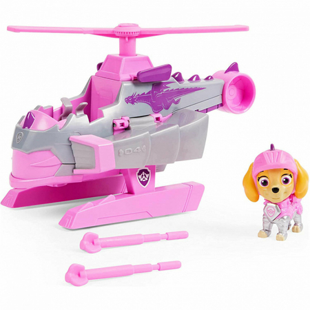 PAW PATROL Rescue Knights. Psi Patrol Rycerze Helikopter Skye 6063586 Spin Master