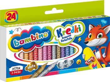 KREDKI BAMBINO ŚWIECOWE 24KOL 0218