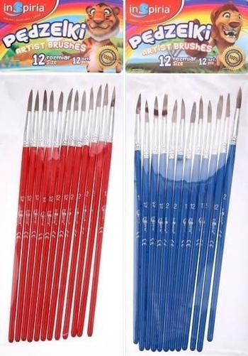 INSPIRIA PĘDZELKI ROZMIAR 12 12 SZT 4009