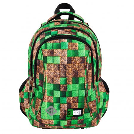 MAJ24 PLECAK 3 KOMOROWY STRIGHT BP-26 PIXEL CUBES 666803