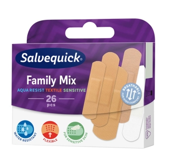 SALVEQUICK PLASTRY FAMILY MIX 26SZT