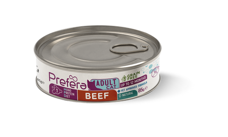 PREFERA MONO WOŁOWINA PUSZKA DLA KOTA 85G