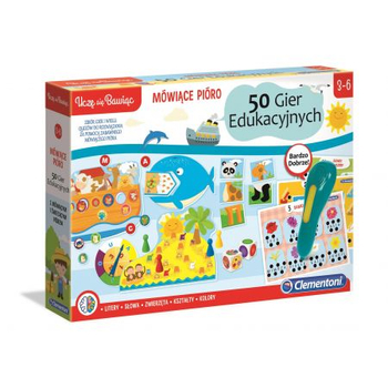 CLEMENTONI MÓWIĄCE PIÓRO 50 GIER EDUKACYJNYCH