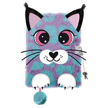 MAJEWSKI PAMIĘTNIK Z KŁÓDKĄ 3D WŁOCHACZ A5 96K MY LITTLE FRIEND LYNX 650949