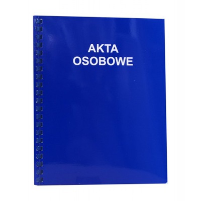 TECZKA AKTA OSOBOWE ABCD B/Z T/Z TREŚCIĄ NIEBIESKA