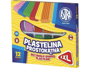 ASTRA PLASTELINA 12KOL.PROSTOKĄTNA 117001