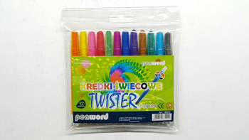 KREDKI ŚWIECOWE TWISTER 12KOL MF18603