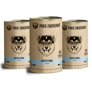 PAKA ZWIERZAKA KARMA MOKRA DZICZYZNA I ŁOSOŚ 400G