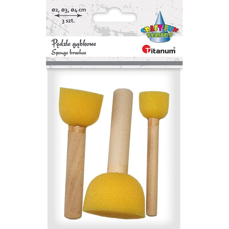 TIT PĘDZELKI GĄBKOWE 3SZT. 453624