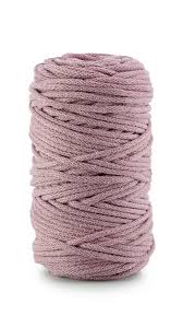 SZNUREK PLECIONY 5MM/100M BRUDNY RÓŻOWY SPW-100