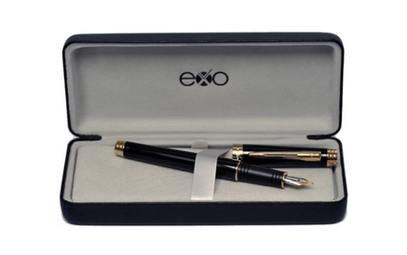 EXO SAGITTA PIÓRO CZARNY LAKIER ZŁOTY 1020.03 GTFB