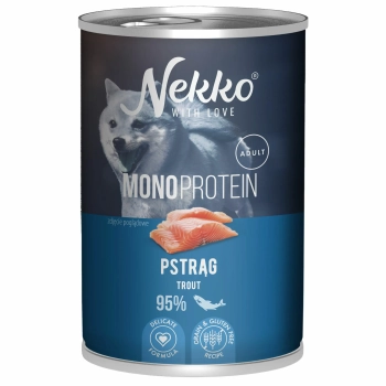 NEKKO P/PIES MONO 400G ADULT PSTRĄG