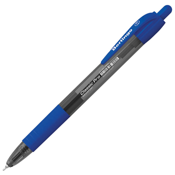 BERLINGO DŁUGOPIS AUTOMATYCZNY CLASSIC PRO NIEBIESKI 0,7MM GUMOWY UCHWYT 474241