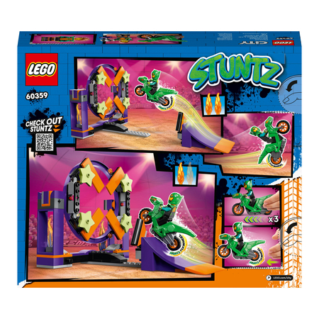 LEGO 60359 CITY WYZWANIA KASKADERSKIE - RAMPA Z KOŁEM DO PRZESKAKIWANIA