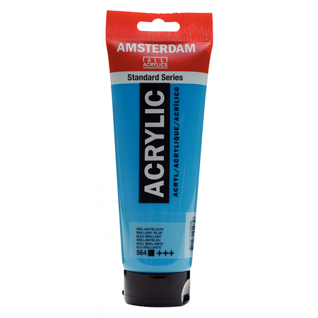 FARBA AKRYL.250ML 564 BRILL.BLUE  AMSTERDAM