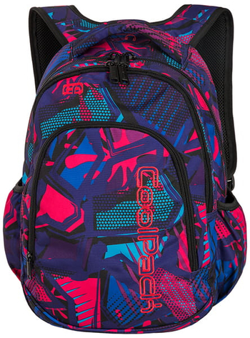 COOLPACK PRIME - PLECAK MŁODZIEŻOWY A286 CRAZY PINK ABSTRACT