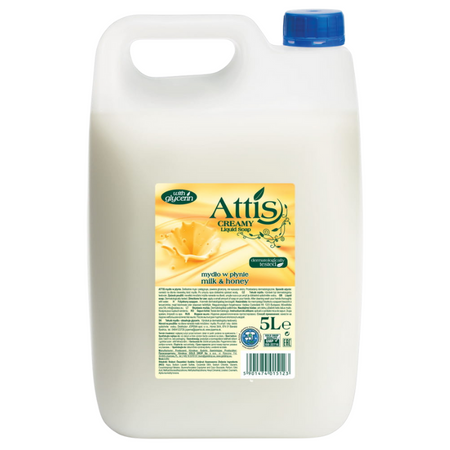 ATTIS MYDŁO W PŁYNIE MLEKO I MIÓD 5L