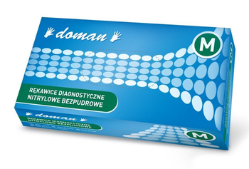DN RĘKAWICE NITRYLOWE BEZPUDROWE DIAGNOSTYCZNE M 100SZT