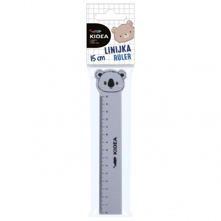 KIDEA LINIJKA Z FIGURKĄ 15 CM LF15CMKA