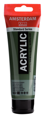 FARBA AKRYL.AMSTERDAM 622 OLIVE GREEN 120ML