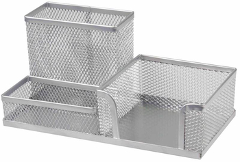 TRES PRZYBORNIK BIURKOWY 3A SREBRNY