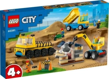 LEGO 60391 CITY Ciężarówki i dźwig z kulą wyburzeniową (2023-2025)