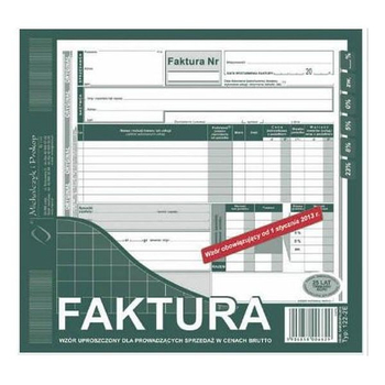 122-2E FAKTURA BRUTTO 2/3 A4 (UPROSZ.)