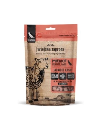 Wiejska Zagroda - Jagnięce kąski 100g - Przysmak dla psa