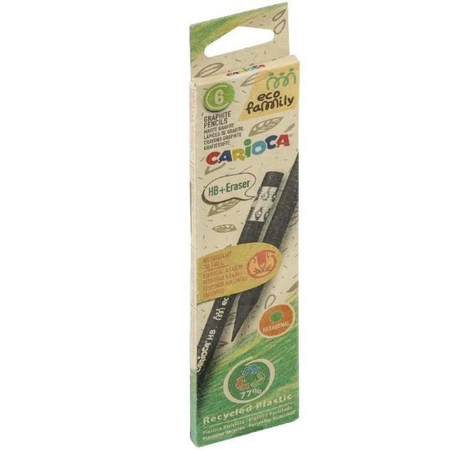 CARIOCA OŁÓWEK HB ECOFAMILY 6 SZT 160-2314