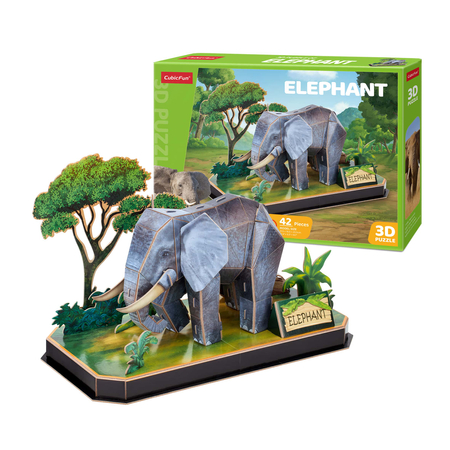 Puzzle 3D Zwierzęta Słoń P858H Cubic Fun